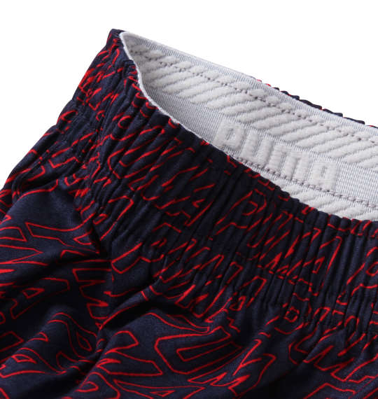 PUMA 2Pナナメロゴプリントトランクス ネイビー×ブラック