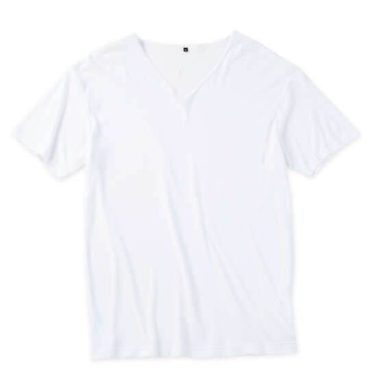 まるで着る冷蔵庫 Vネック半袖Tシャツ ホワイト