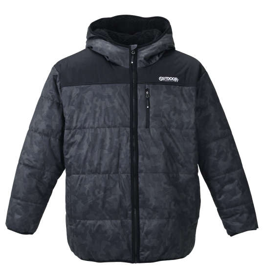 OUTDOOR PRODUCTS カット×裏フィルム中綿キルトジャケット ブラック