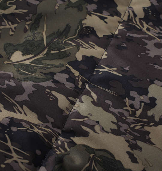 OUTDOOR PRODUCTS カット×裏フィルム中綿キルトジャケット カーキ