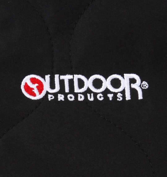 OUTDOOR PRODUCTS 240Tフルダルタフタ中綿キルトジャケット ブラック