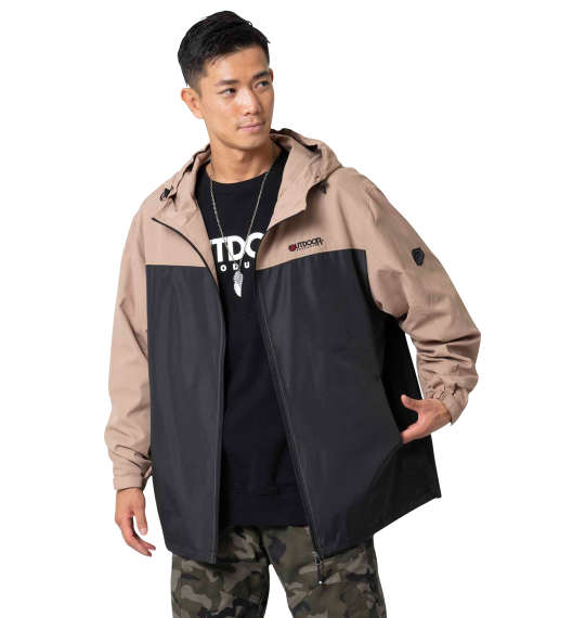 OUTDOOR PRODUCTS 240Tデュスポ裏メッシュウインドブレーカー ベージュ