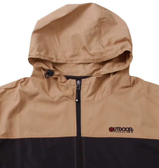 OUTDOOR PRODUCTS 240Tデュスポ裏メッシュウインドブレーカー ベージュ