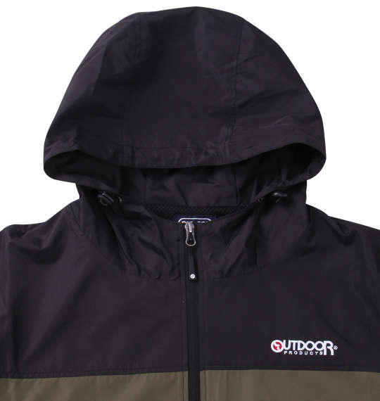 OUTDOOR PRODUCTS 240Tデュスポ裏メッシュウインドブレーカー カーキ