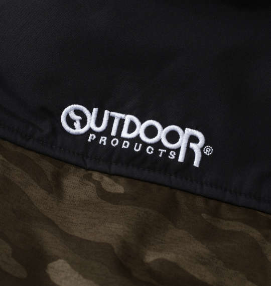 OUTDOOR PRODUCTS デュスポ×裏フィルム中綿キルトジャケット カーキ