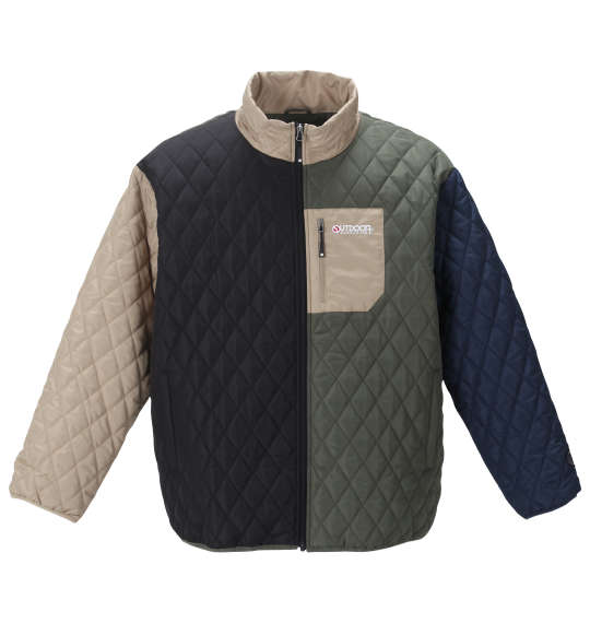 OUTDOOR PRODUCTS 240Tフルダルタフタ中綿キルトジャケット ネイビー(クレイジー)