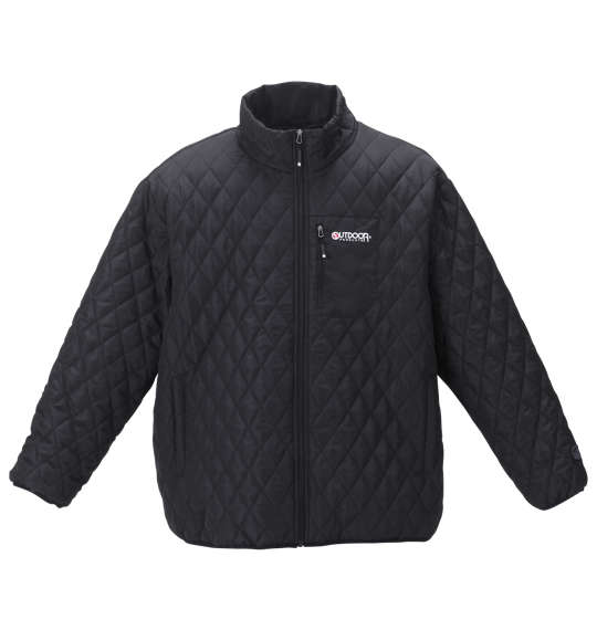 OUTDOOR PRODUCTS 240Tフルダルタフタ中綿キルトジャケット ブラック
