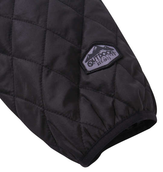 OUTDOOR PRODUCTS 240Tフルダルタフタ中綿キルトジャケット ブラック