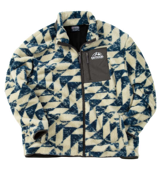 大きいサイズ メンズ OUTDOOR PRODUCTS (アウトドア プロダクツ) 裏メッシュボアフリースジャケット