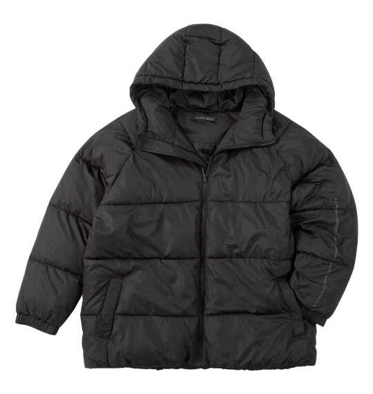 in the attic バックアーチロゴフェイクダウンブルゾン ブラック