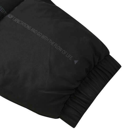 in the attic バックアーチロゴフェイクダウンブルゾン ブラック