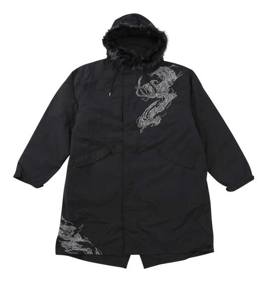 DAKU CROWモッズコート ブラック