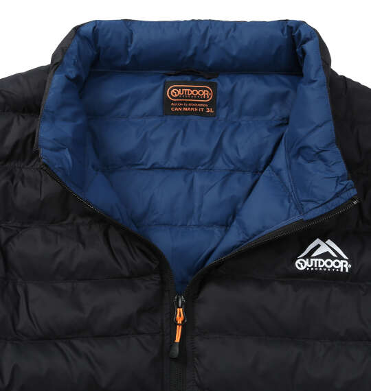 OUTDOOR PRODUCTS 中綿キルト×エステルダンボールジャケット ブラック