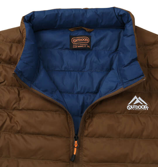 OUTDOOR PRODUCTS 中綿キルト×エステルダンボールジャケット ブラウン