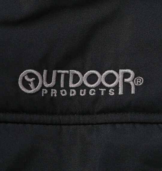 OUTDOOR PRODUCTS タフタ裏アルミ中綿キルトジャケット ブラック
