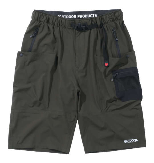 OUTDOOR PRODUCTS マルチストレッチカーゴハーフパンツ カーキ