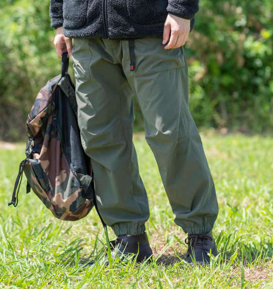 OUTDOOR PRODUCTS 撥水ストレッチワーククライミングジョガーパンツ カーキ