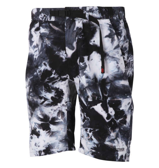 OUTDOOR PRODUCTS タイダイ柄クライミングハーフパンツ ブラック