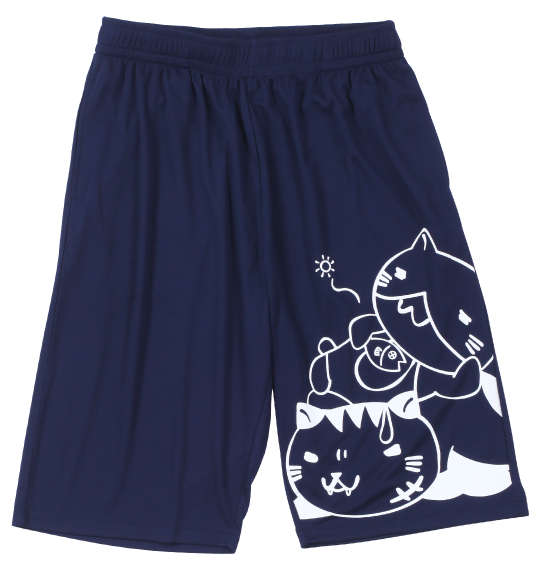 NECOBUCHI-SAN DRYハニカムメッシュハーフパンツ ネイビー