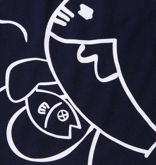 NECOBUCHI-SAN DRYハニカムメッシュハーフパンツ ネイビー