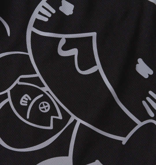 NECOBUCHI-SAN DRYハニカムメッシュハーフパンツ ブラック