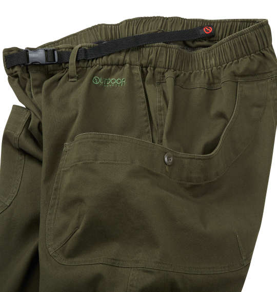 OUTDOOR PRODUCTS ストレッチガーデニングポケットキャンプパンツ カーキ
