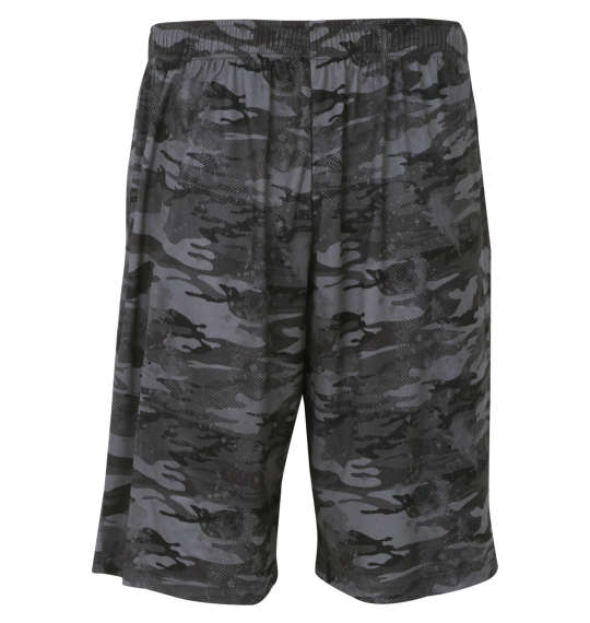 OUTDOOR PRODUCTS DRYメッシュカモフラ柄ハーフパンツ ブラック系
