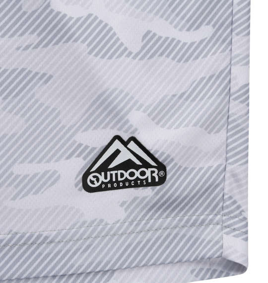 OUTDOOR PRODUCTS DRYメッシュカモフラ柄ハーフパンツ グレー