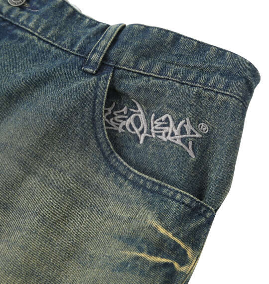 SEQUENZ ウォッシュドデニムパンツ ネイビー