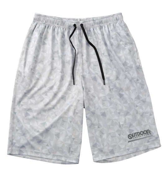 OUTDOOR PRODUCTS DRYメッシュ総柄ハーフパンツ グレー
