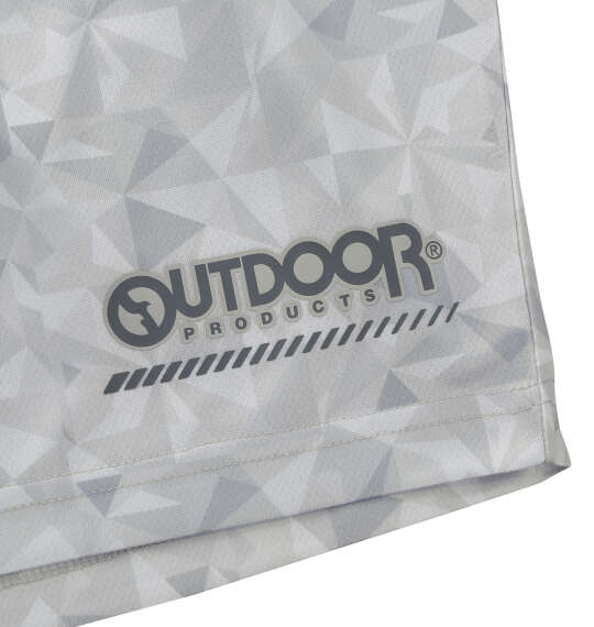 OUTDOOR PRODUCTS DRYメッシュ総柄ハーフパンツ グレー