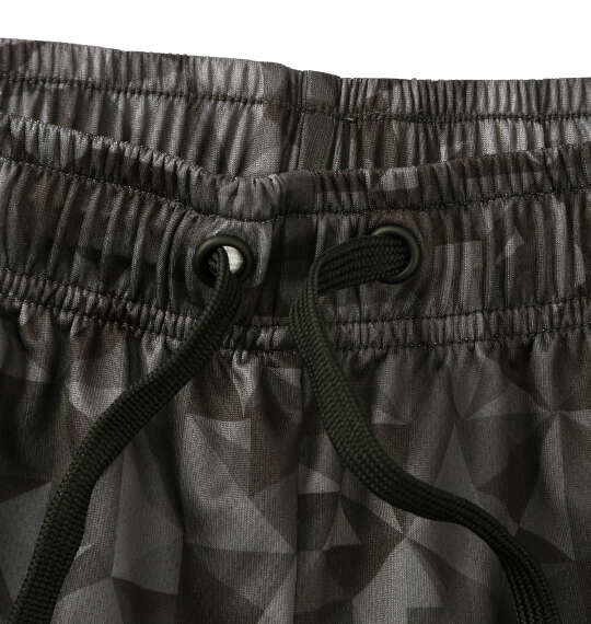 OUTDOOR PRODUCTS DRYメッシュ総柄ハーフパンツ ブラック