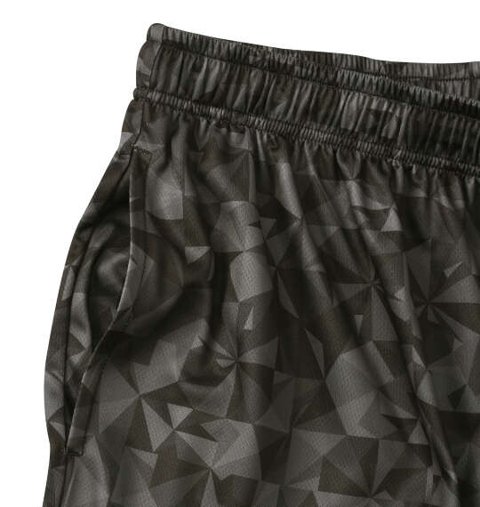 OUTDOOR PRODUCTS DRYメッシュ総柄ハーフパンツ ブラック