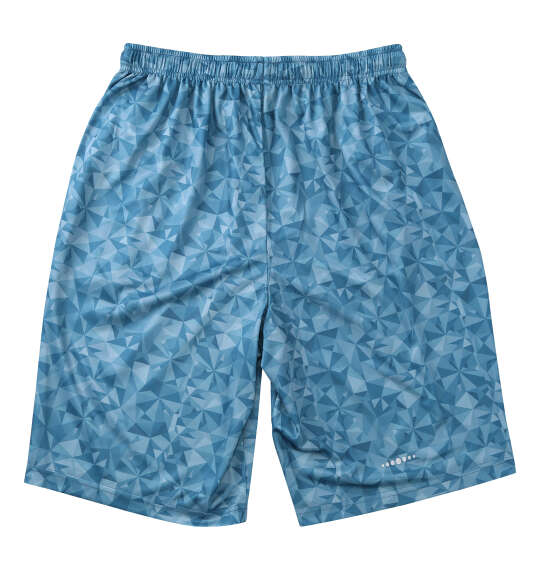 OUTDOOR PRODUCTS DRYメッシュ総柄ハーフパンツ ブルー