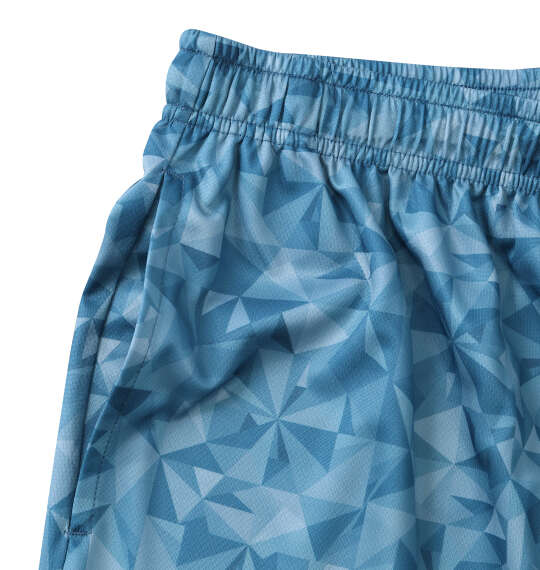 OUTDOOR PRODUCTS DRYメッシュ総柄ハーフパンツ ブルー