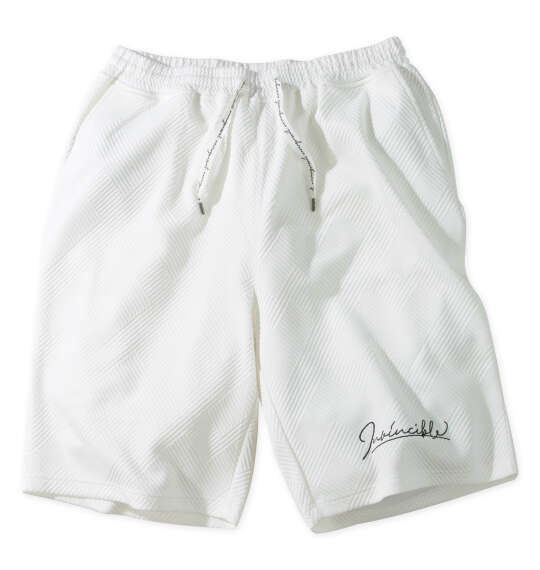 in the attic 膨れジオメジャガードハーフパンツ オフホワイト