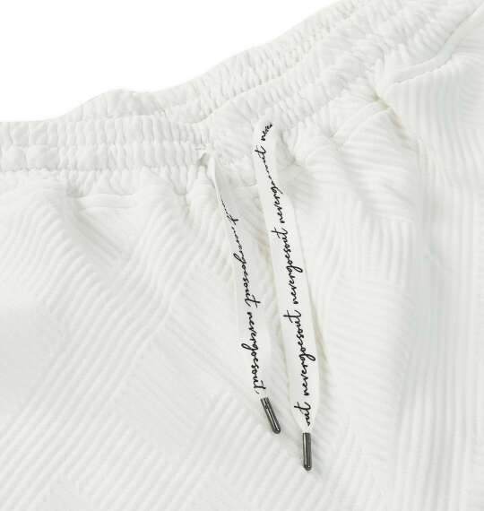 in the attic 膨れジオメジャガードハーフパンツ オフホワイト