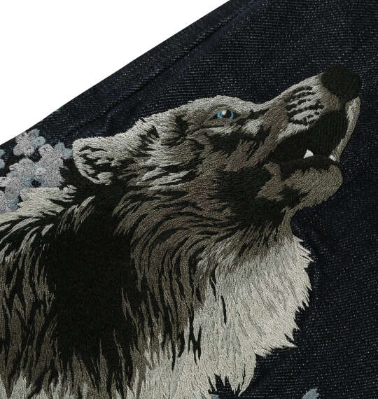 絡繰魂 月光狼デニムパンツ ネイビー