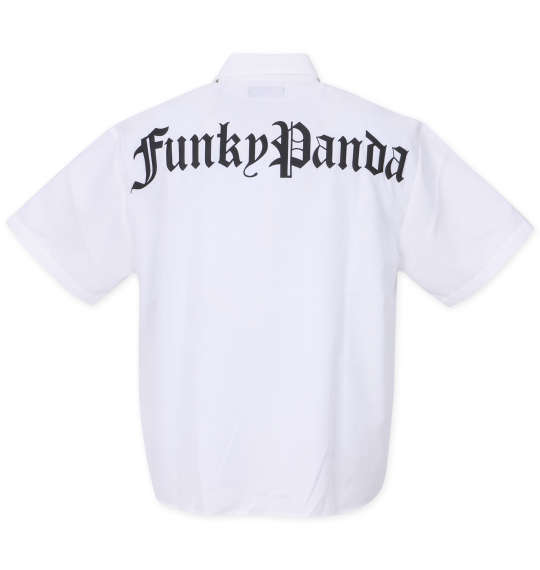FUNKY PANDA by in the attic 豹柄半袖シャツ ホワイト