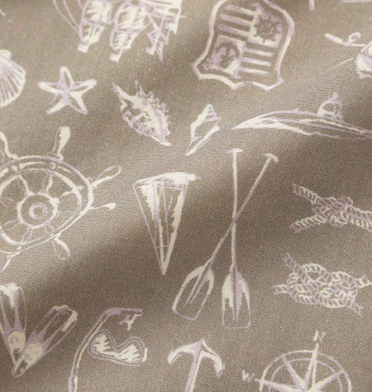 OUTDOOR PRODUCTS ブロードオープンカラー半袖シャツ カーキ系