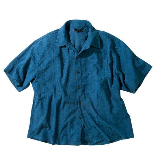 大きいサイズ メンズ in the attic (インジアティック) ジャガードストライプ半袖シャツ