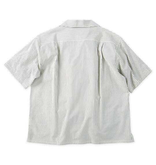 OUTDOOR PRODUCTS サッカー/ジャガード半袖オープンカラーシャツ ホワイト