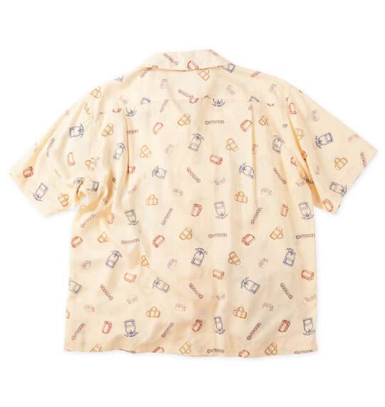 OUTDOOR PRODUCTS ブロード半袖オープンカラーシャツ オフホワイト