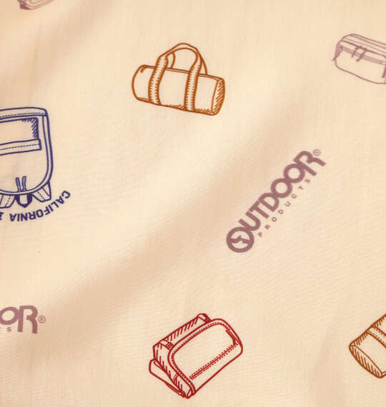 OUTDOOR PRODUCTS ブロード半袖オープンカラーシャツ オフホワイト