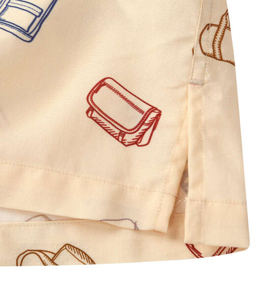 OUTDOOR PRODUCTS ブロード半袖オープンカラーシャツ オフホワイト