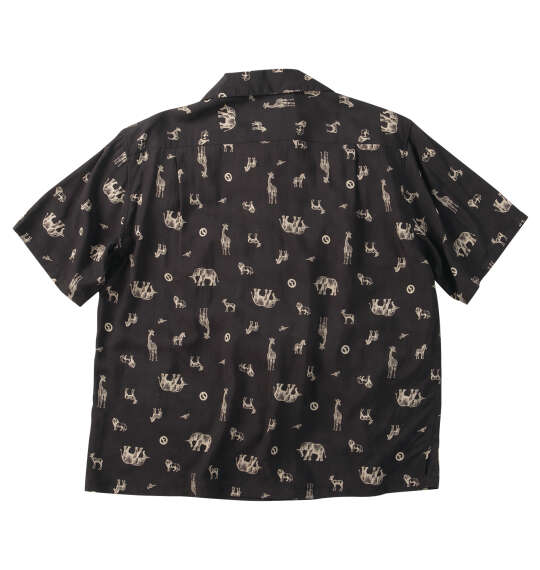 OUTDOOR PRODUCTS ブロード半袖オープンカラーシャツ チャコール