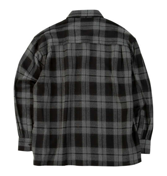 OUTDOOR PRODUCTS ビエラチェック長袖シャツ ブラック