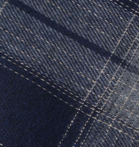 OUTDOOR PRODUCTS ビエラチェック長袖シャツ ネイビー