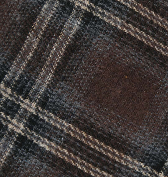 OUTDOOR PRODUCTS ビエラチェック長袖シャツ ブラウン