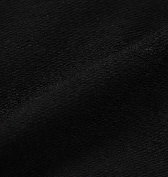 NECOBUCHI-SAN ミニ裏毛なりきり猫耳半袖フルジップパーカー ブラック